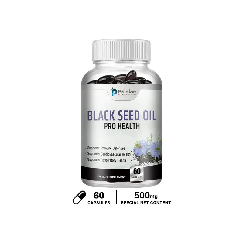 Organic Black Seed Oil Supplement - Supports Immune System, Respiratory Health