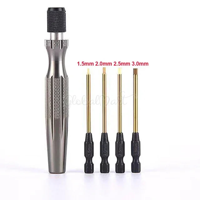 AANEW Metal Hexagonal Wrenches Screw drivers Tools Kit 1.5mm 2.0mm 2.5mm 3.0mm 1.5/2.0/2.5/3.0mm for RC Models Multirotor