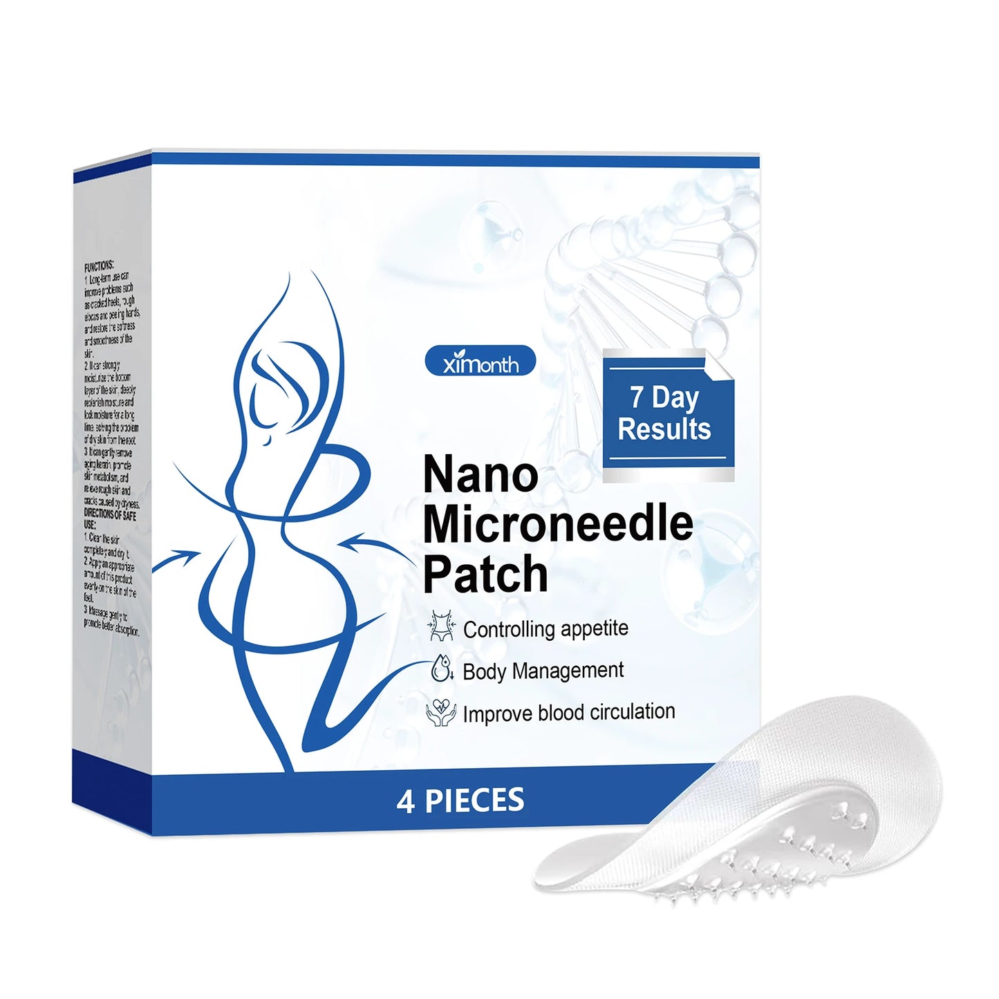 Easy Effective Body Slimming Patch SMGT-GLP-1 Nanos Micro Needle Plaster Painless Gentle Soothing Massage Patch For Fats Burning