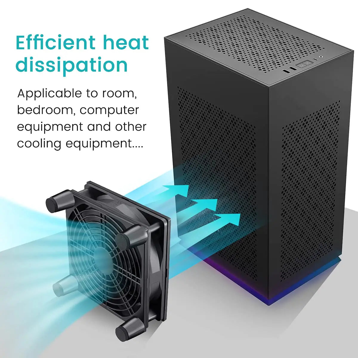 120mm 5V USB Power Cooling Case Fan for Receiver DVR Xbox TV Box Router