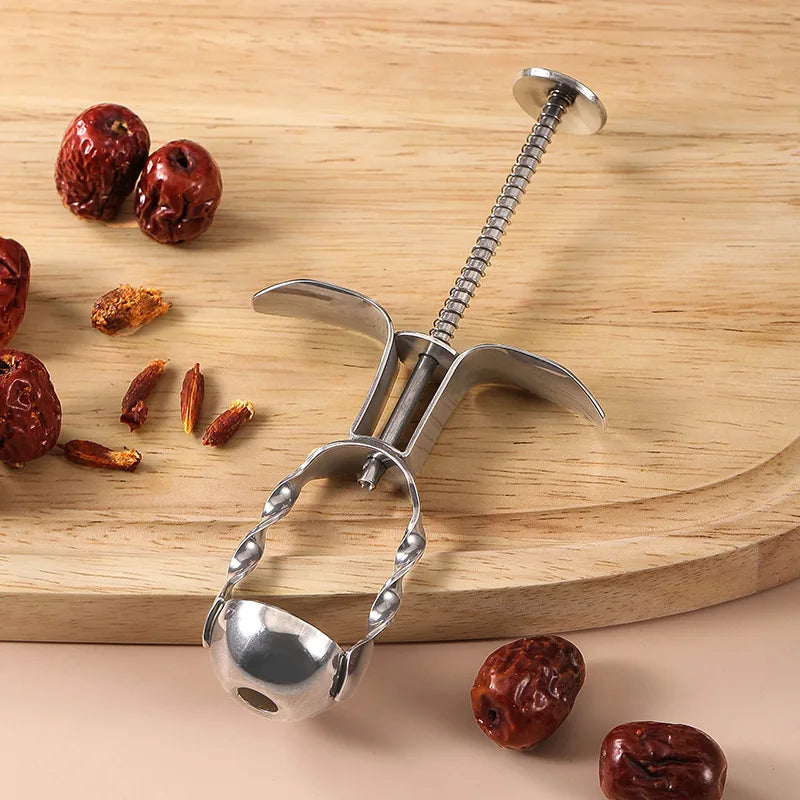 New Cherry Olive Pitter Stainless Steel Red Dates Jujube Core Remover Tools Multipurpose Fruit Corer Pit Kitchen Gadget