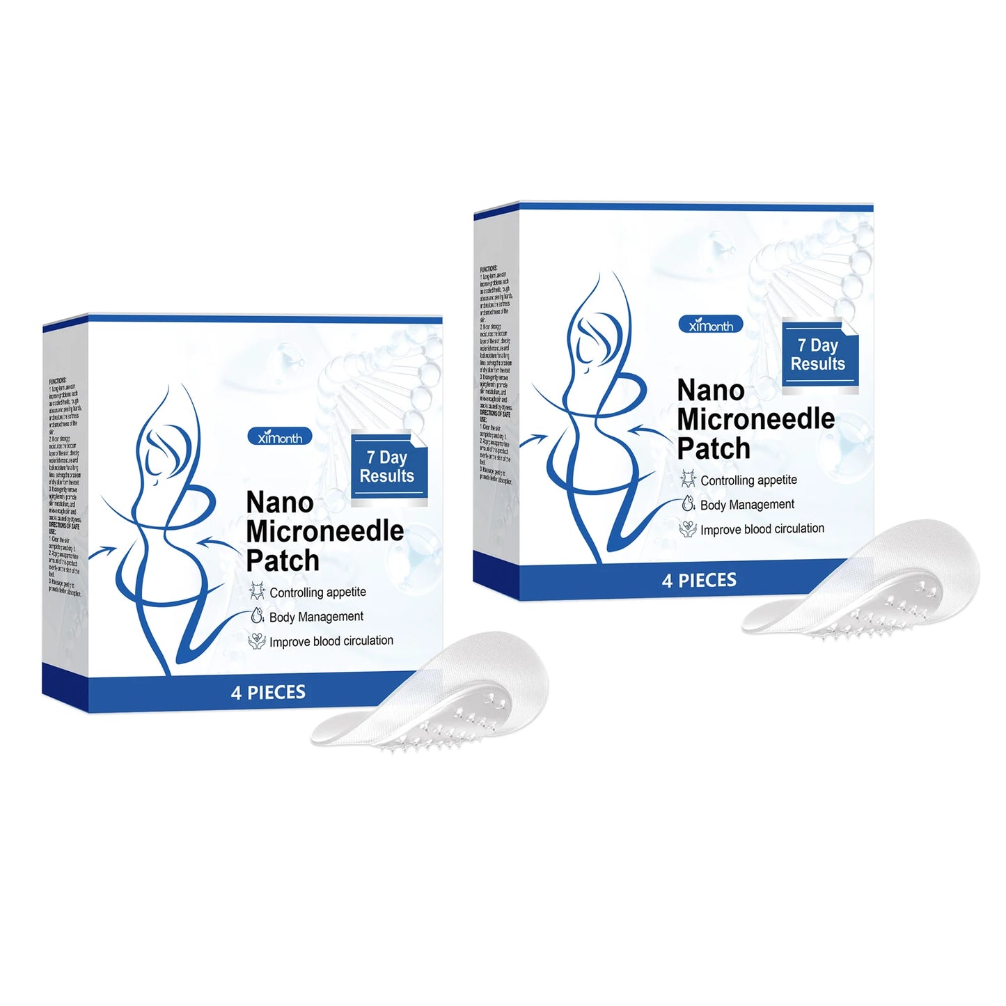 Easy Effective Body Slimming Patch SMGT-GLP-1 Nanos Micro Needle Plaster Painless Gentle Soothing Massage Patch For Fats Burning