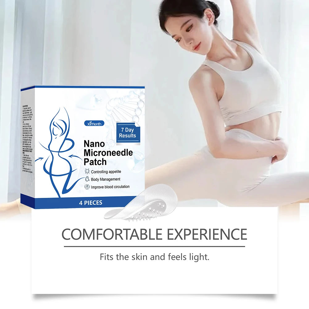 Easy Effective Body Slimming Patch SMGT-GLP-1 Nanos Micro Needle Plaster Painless Gentle Soothing Massage Patch For Fats Burning