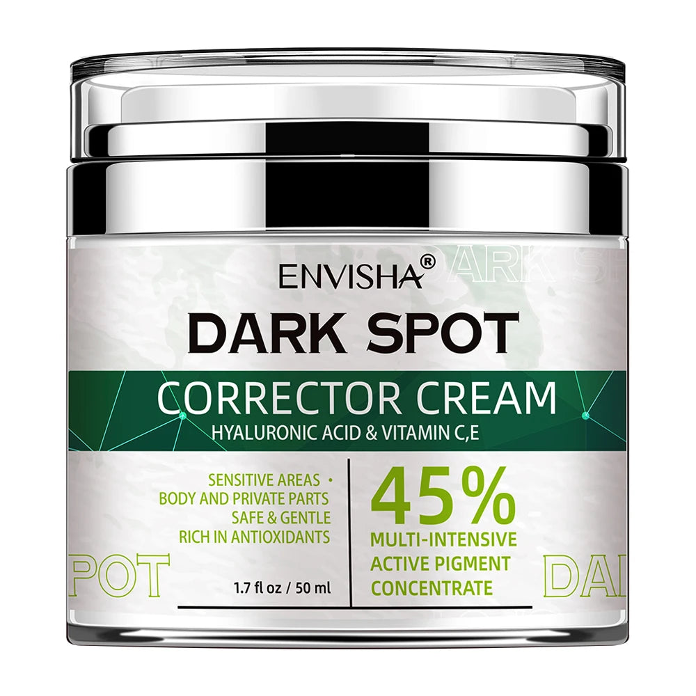 ENVISHA Face Skin Care Whitening Freckle Cream Remove Melasma Dark Spots Melanin Brighten Anti-Aging Lightening Shrink Pores