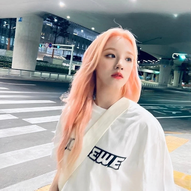 GIDLE YUQI Same T-shirt Women Men Loose Cotton Summer Short Sleeve Tee Kpop Fashion Letter Print T Shirt Korean Popular Clothes