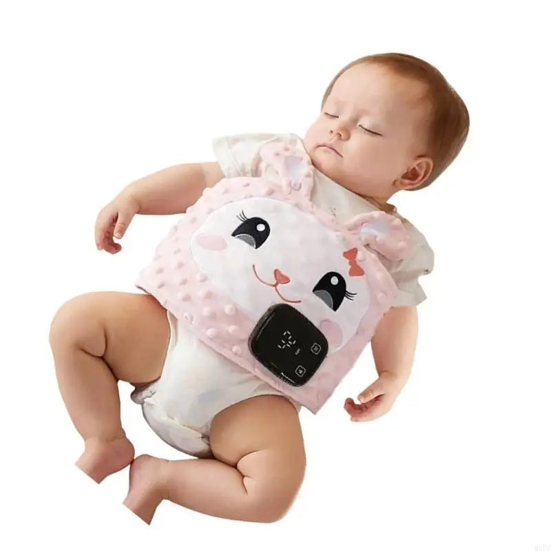 Cartoon Baby Bellyband Breathable Tummy Wrap Belt 7-Speed Vibration Adjustable