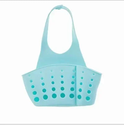 Adjustable Silicone Sink Shelf Drain Basket Sink Faucet Hanging Holder Drainer Sponge Drain Rack Home Storage Kitchen Accessorie