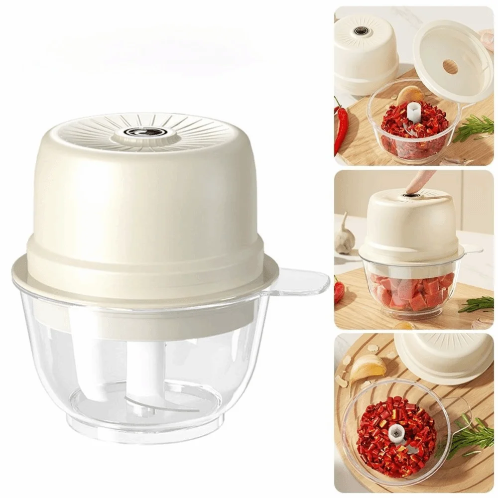 Portable Mini Electric Garlic Chopper Multi-Function Rechargeable Meat Grinder Garlic Press Kitchen Tools