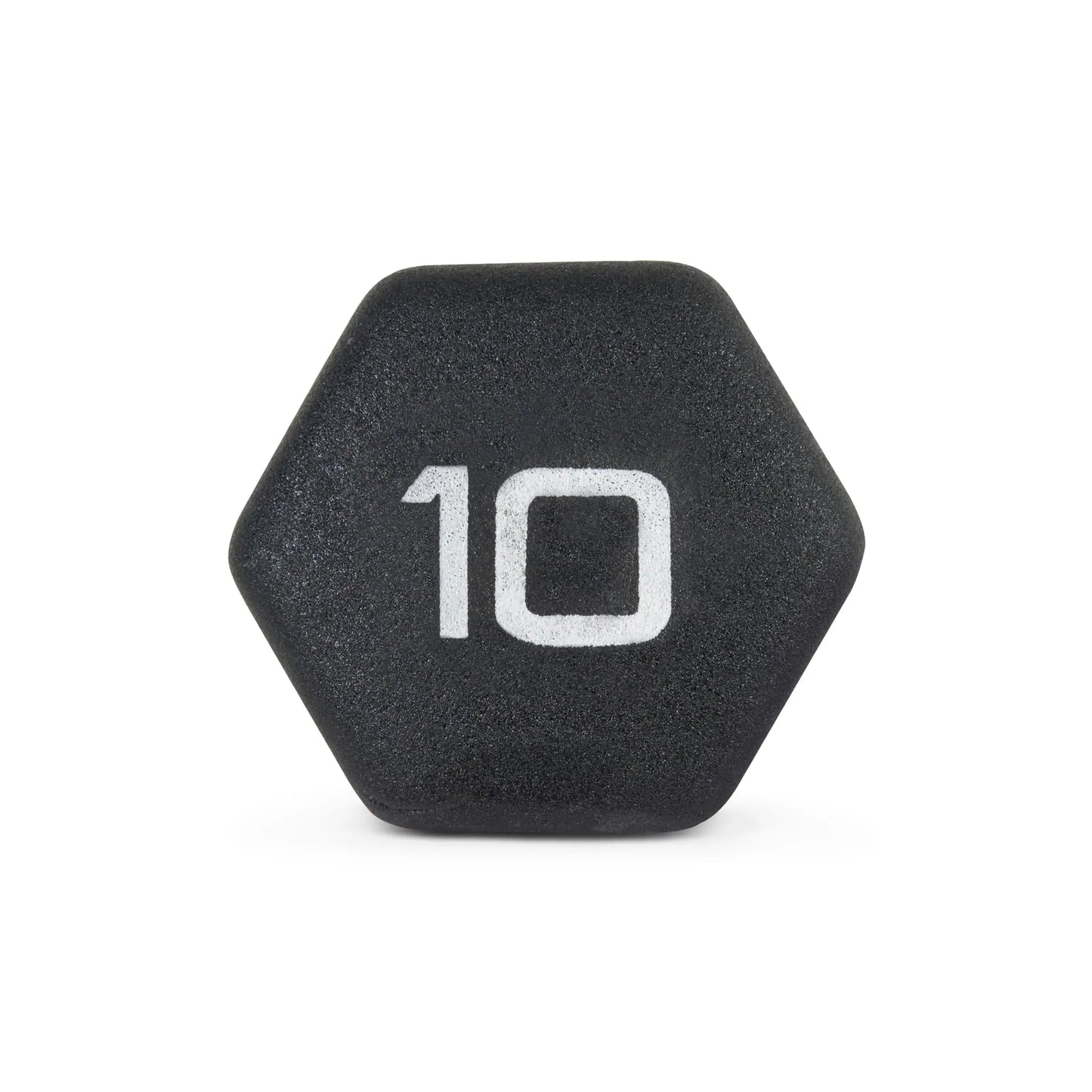 10lb Pair Neoprene Dumbbells, Non-Slip Quiet Hand Weights for Home Gym, Black Coated Fitness Equipment
