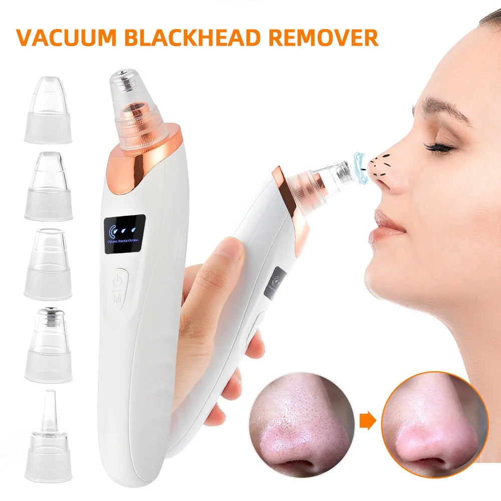 Vacuum Nose Blackhead Remover Face Cleansing Beauty Machine Facial Suction Cleaner Pimple Dead Skin Remover Extractor Skin Care