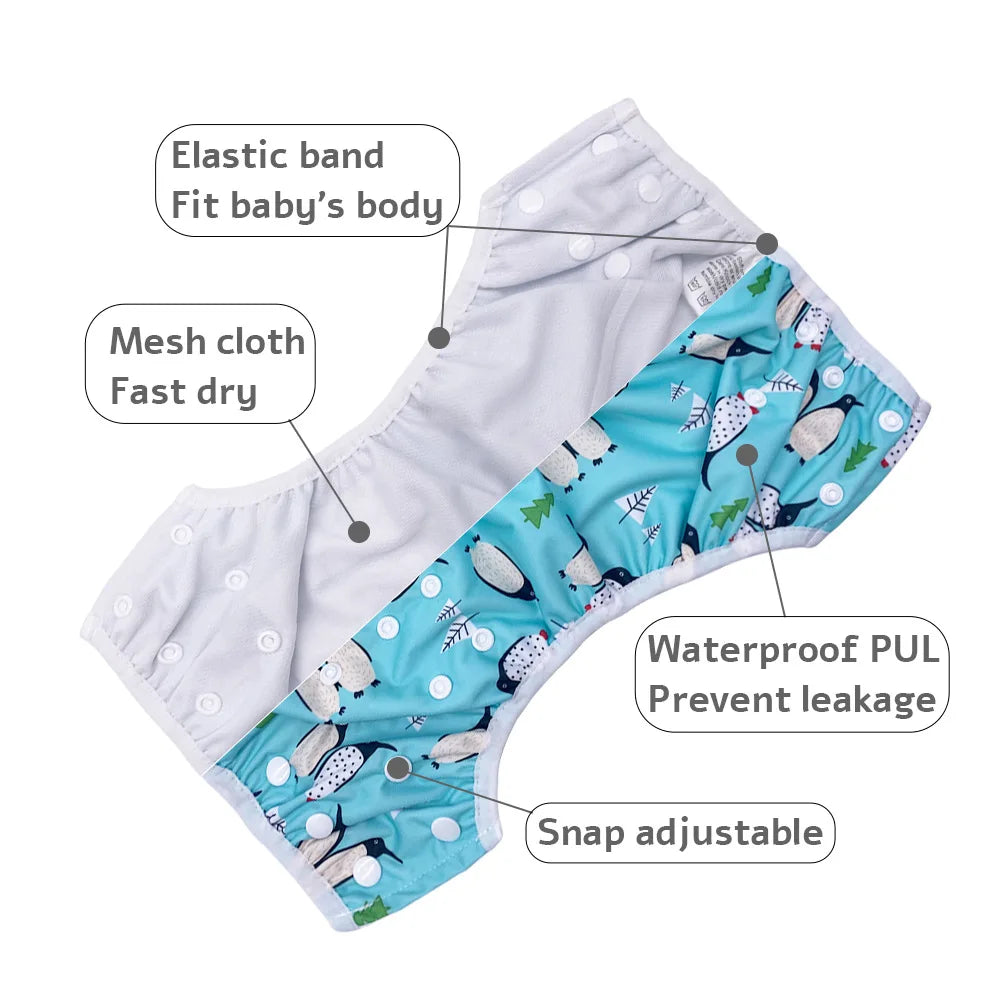 Adjustable & Reusable Swim Diaper for Baby & Toddler Boys - Perfect for Swimming Lessons & Special Occasions Gift, Fits 3-15kg