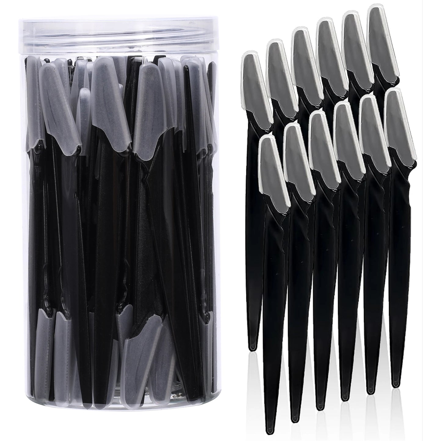 ✨ Eyebrow & Face Razor Set | Safe Trimmer with Protective Cover (5/10/30/40pcs) ✨