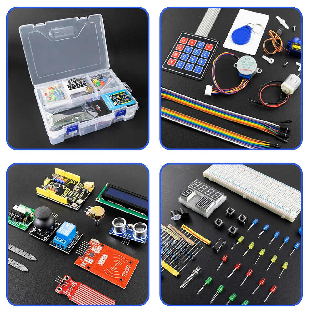 KEYES Complete Starter Kit Programming Learning Kit+40Projects For Arduino UNO R3 Starter Kit+Online Tutorial DIY Electronic Kit