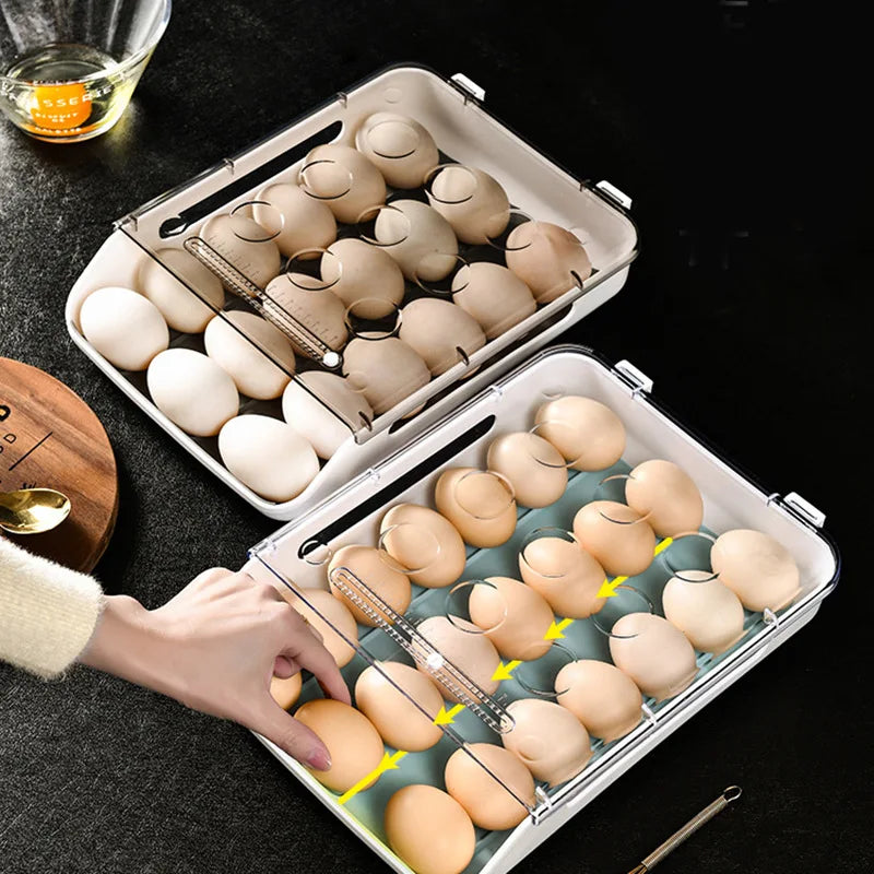 π₯ Stackable Egg Storage Box | Multi-Layer Refrigerator Organizer π₯