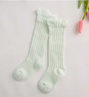 Knee High Socks Girl Long Soft Cotton Lace Baby Socks Kids Socks Meias Princess 2020 New Toddlers Girls Big Bow Children Cartoon
