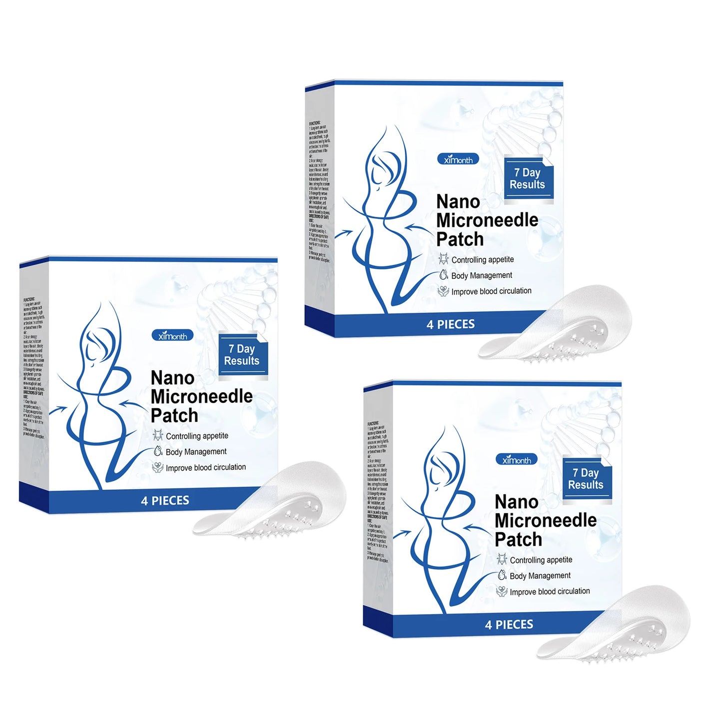 Easy Effective Body Slimming Patch SMGT-GLP-1 Nanos Micro Needle Plaster Painless Gentle Soothing Massage Patch For Fats Burning