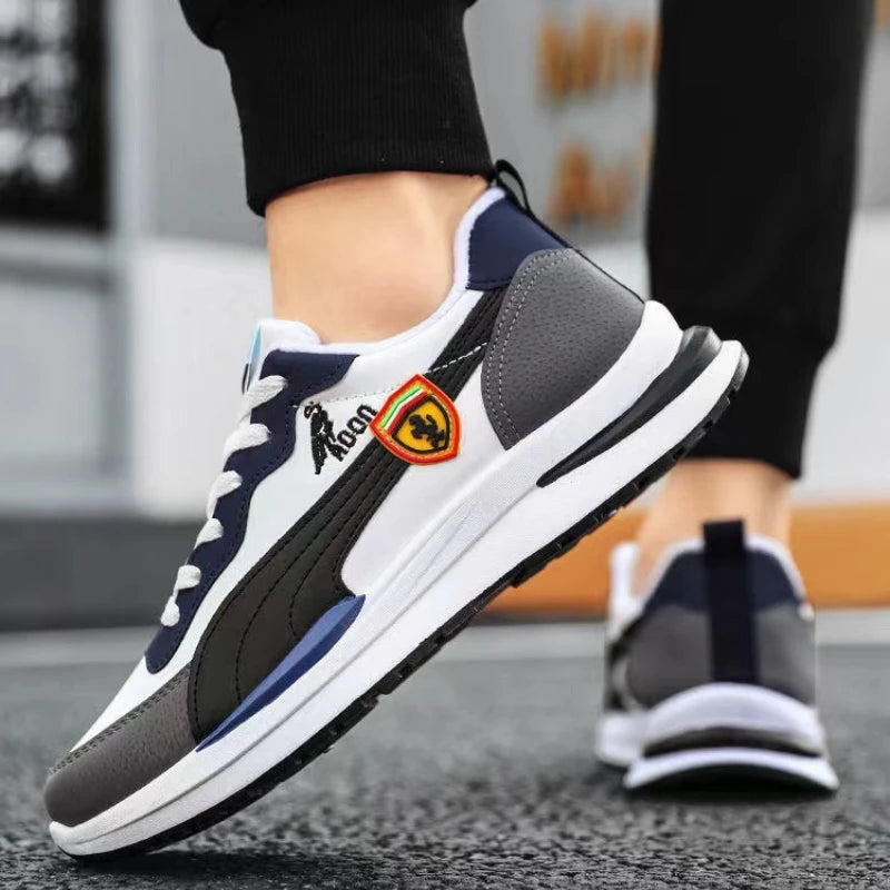 High Quality Men's Sneakers Lace-up Men Outdoor Running Shoes Comfortable Men Shoes Non-slip Casual Shoes Wear-resistant Zapatos