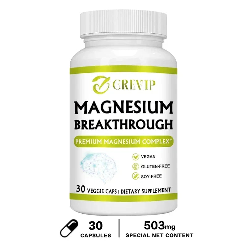 Magnesium Breakthrough - 7 Forms of Magnesium - Natural Sleep and Brain Supplement, Supports Muscle, Joint and Heart Health