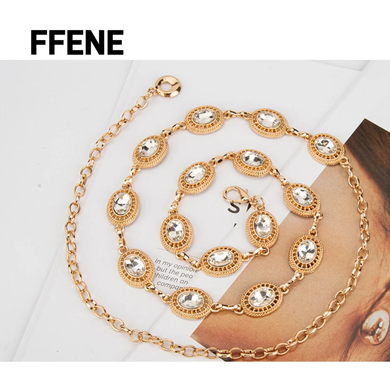 Hot-selling luxury style retro metal mesh waist chain for women, high-end chain, fashionable and versatile belt for women