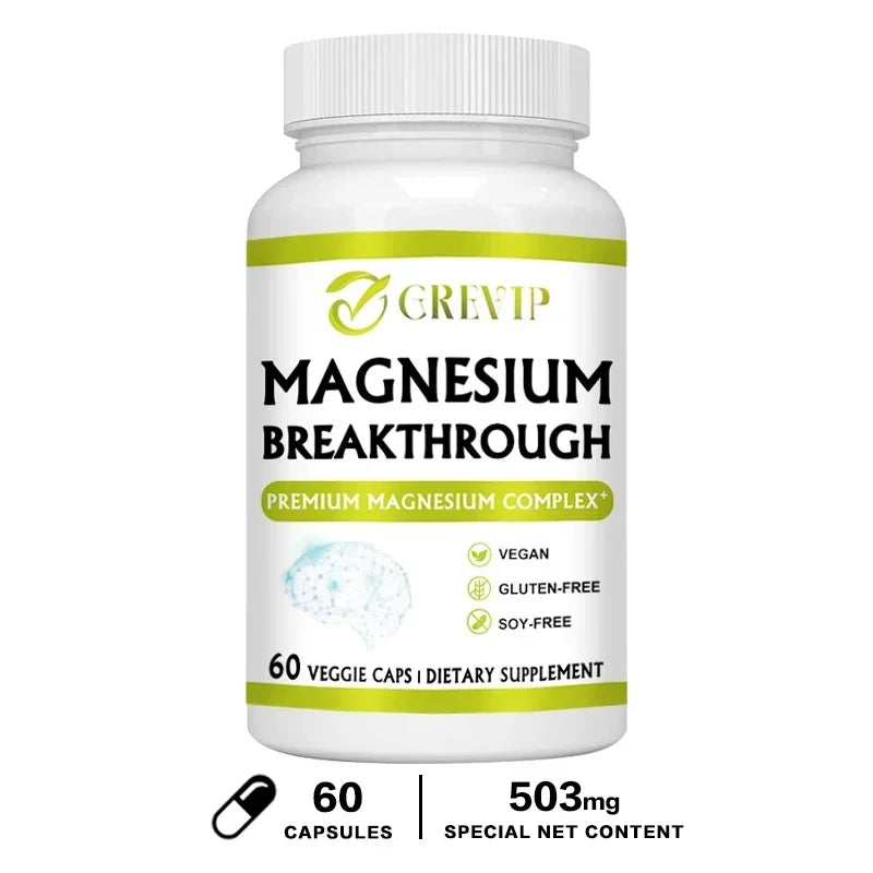 Magnesium Breakthrough - 7 Forms of Magnesium - Natural Sleep and Brain Supplement, Supports Muscle, Joint and Heart Health