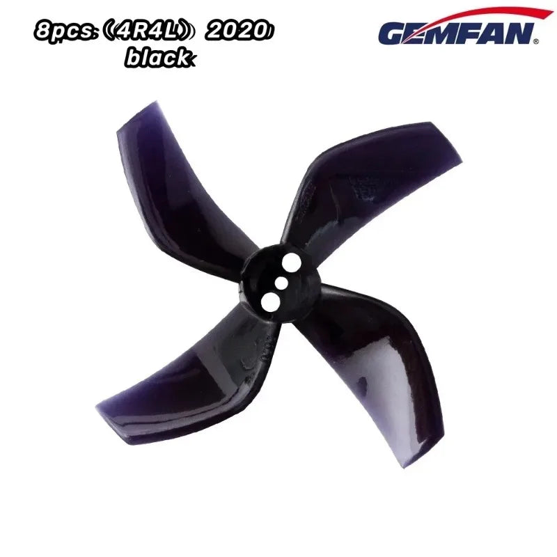 8Pcs / 4Pairs GEMFAN D51 2020 2x2x4 2inch 50.3mm 4-Blade PC Propeller 1.5mm for RC FPV Racing Freestyle Tinywhoop BETA85X Drone