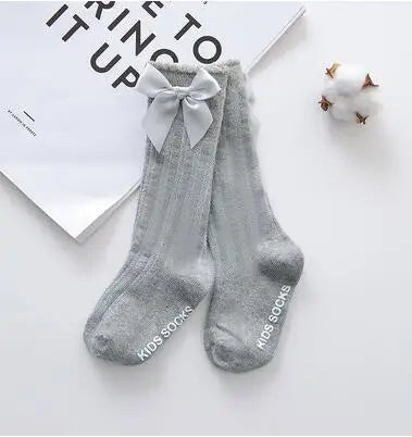 Knee High Socks Girl Long Soft Cotton Lace Baby Socks Kids Socks Meias Princess 2020 New Toddlers Girls Big Bow Children Cartoon