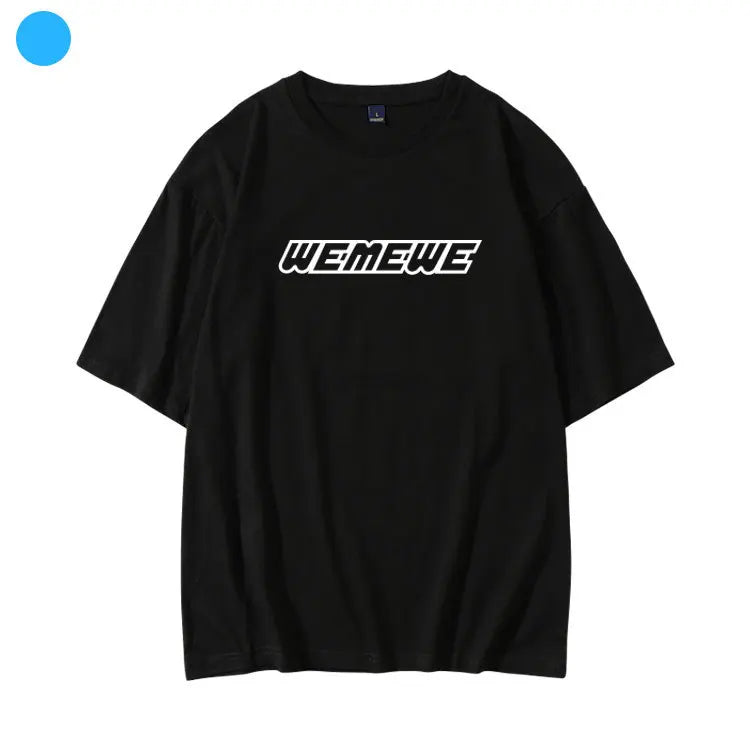 GIDLE YUQI Same T-shirt Women Men Loose Cotton Summer Short Sleeve Tee Kpop Fashion Letter Print T Shirt Korean Popular Clothes