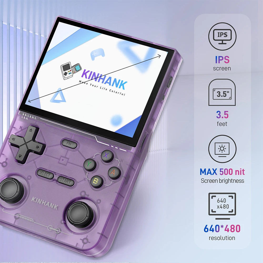 New K36 Retro Handheld Video Game Console 500nit 3.5 Inch IPS Screen 19000 Games Emulator for PS1/PSP/DC/N64/SS Gifts