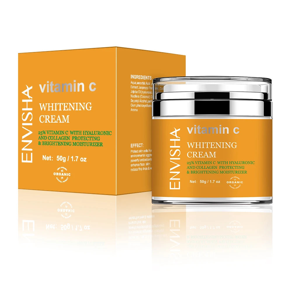 ENVISHA Face Skin Care Whitening Freckle Cream Remove Melasma Dark Spots Melanin Brighten Anti-Aging Lightening Shrink Pores