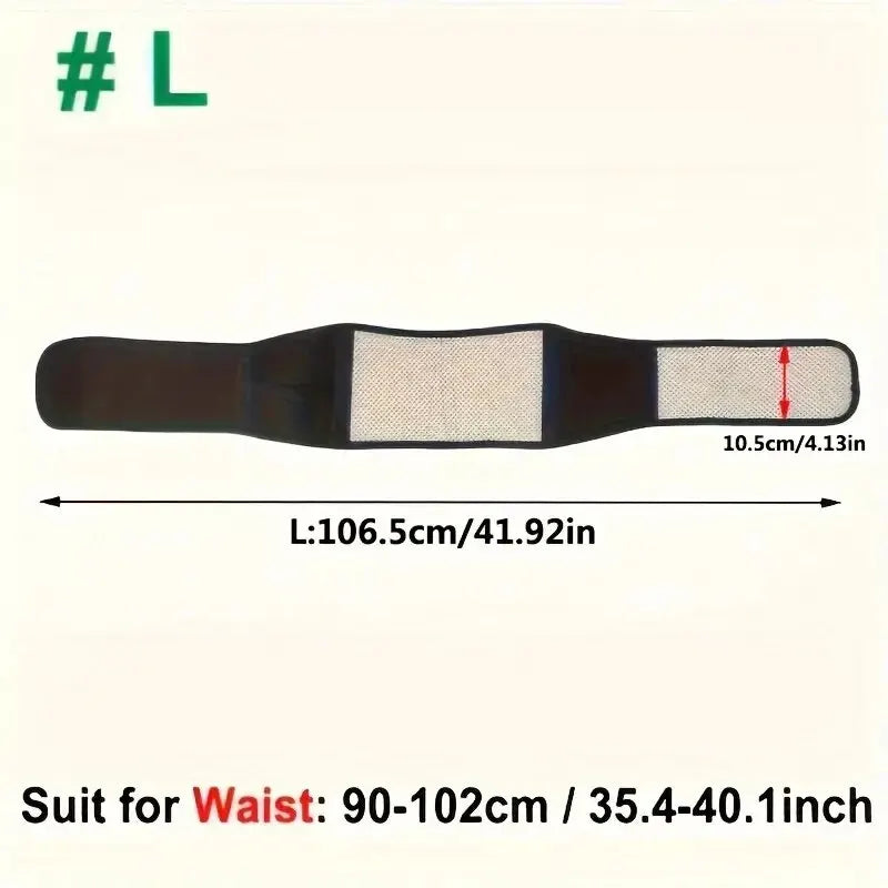 ✨ Adjustable Magnetic Therapy Waist Belt | Self-Heating Back Support ✨