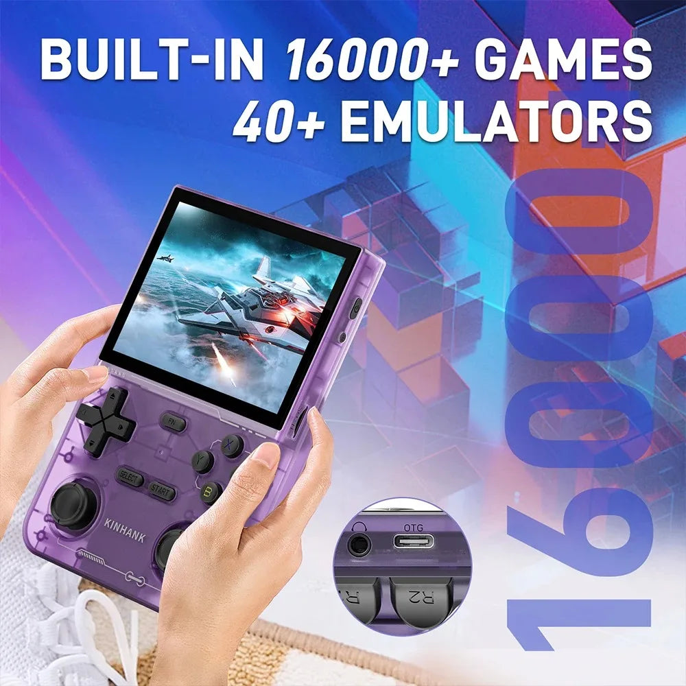New K36 Retro Handheld Video Game Console 500nit 3.5 Inch IPS Screen 19000 Games Emulator for PS1/PSP/DC/N64/SS Gifts