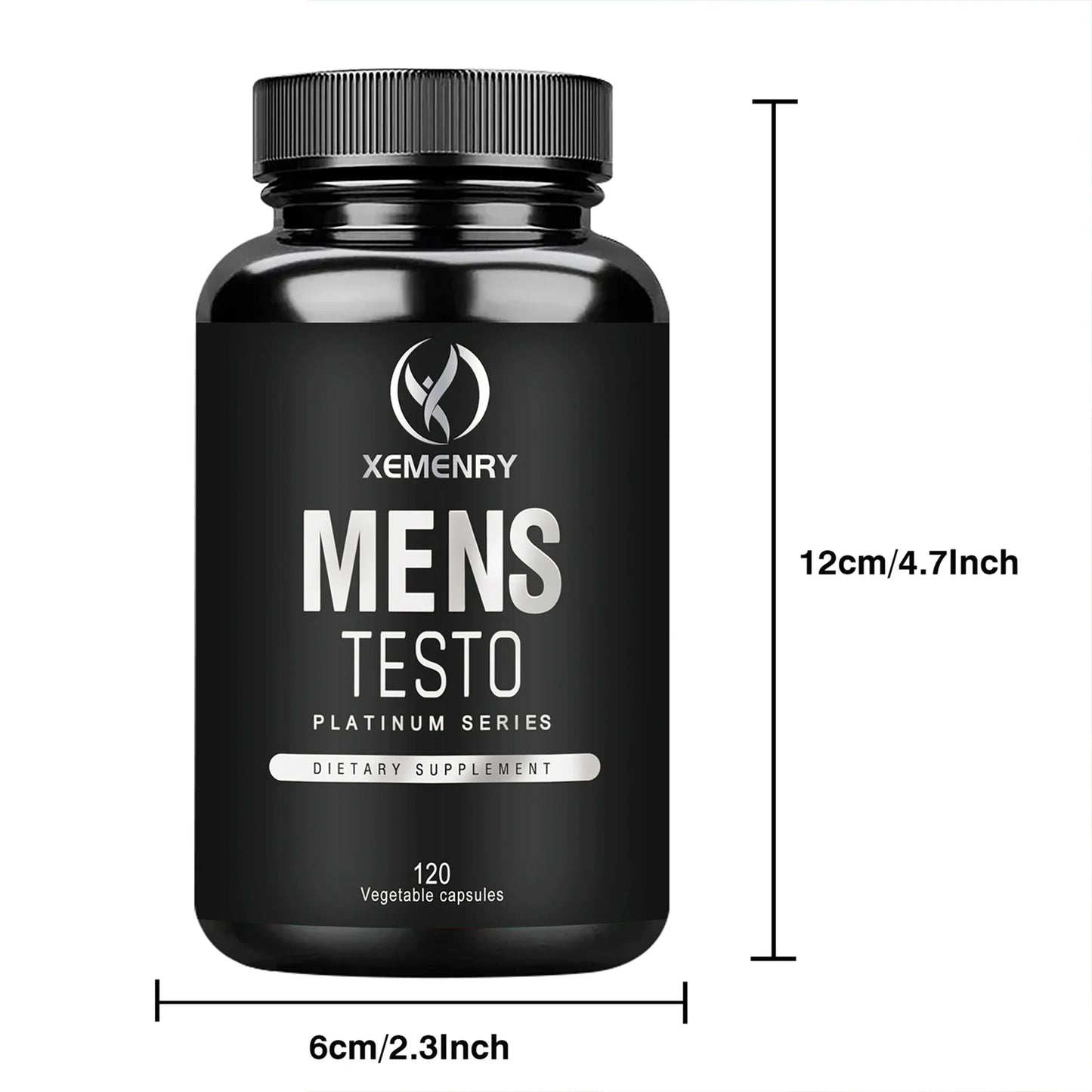 Men's Supplements - Reduces Fatigue, Enhances Male Function, Supports Muscle Growth, Vascular Function and Energy - 120 Capsules
