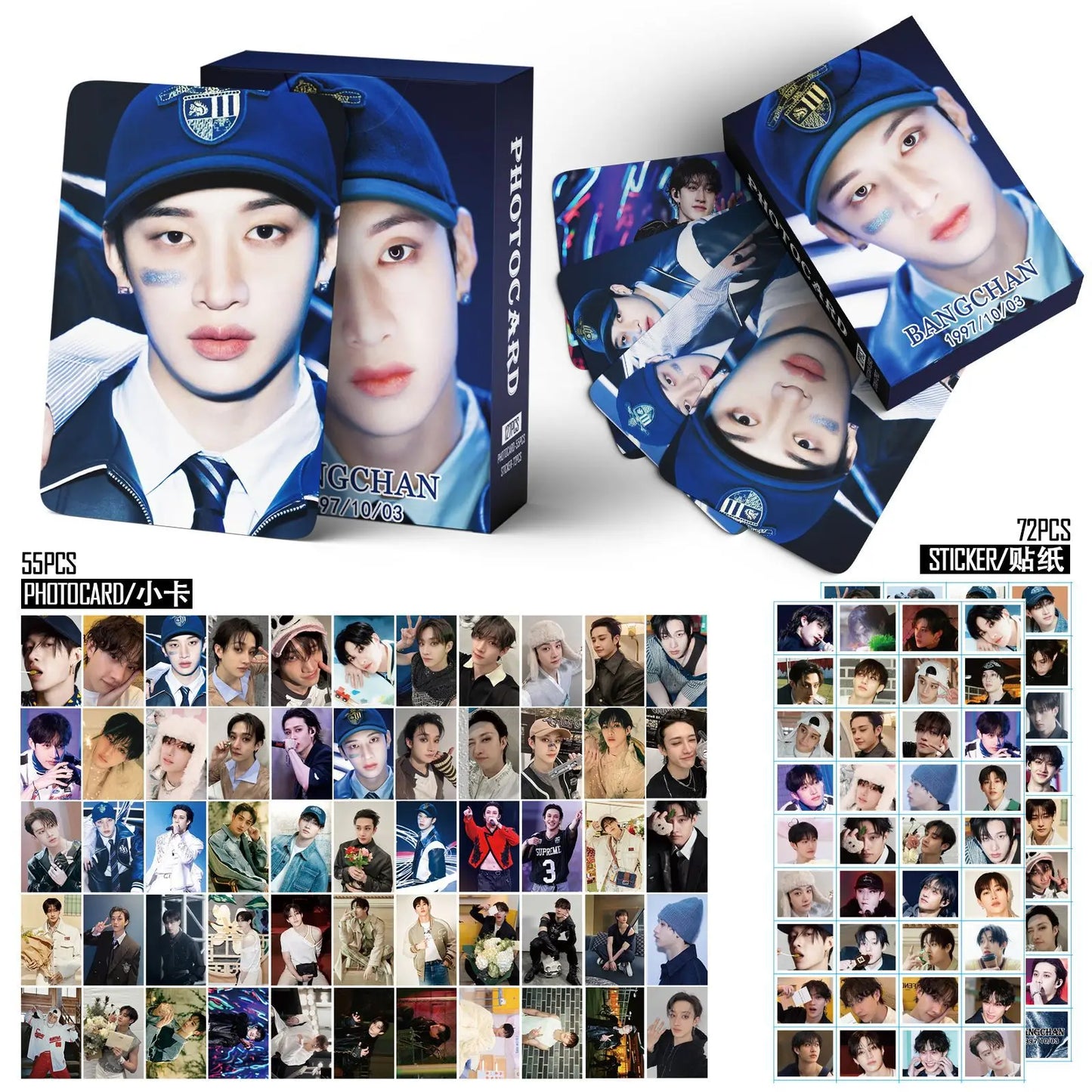 127pcs New Album KARMA HOP Photo Card Photocards Stickers Kpop Merch Lomo Cards Set Fans Collection Cards Gift