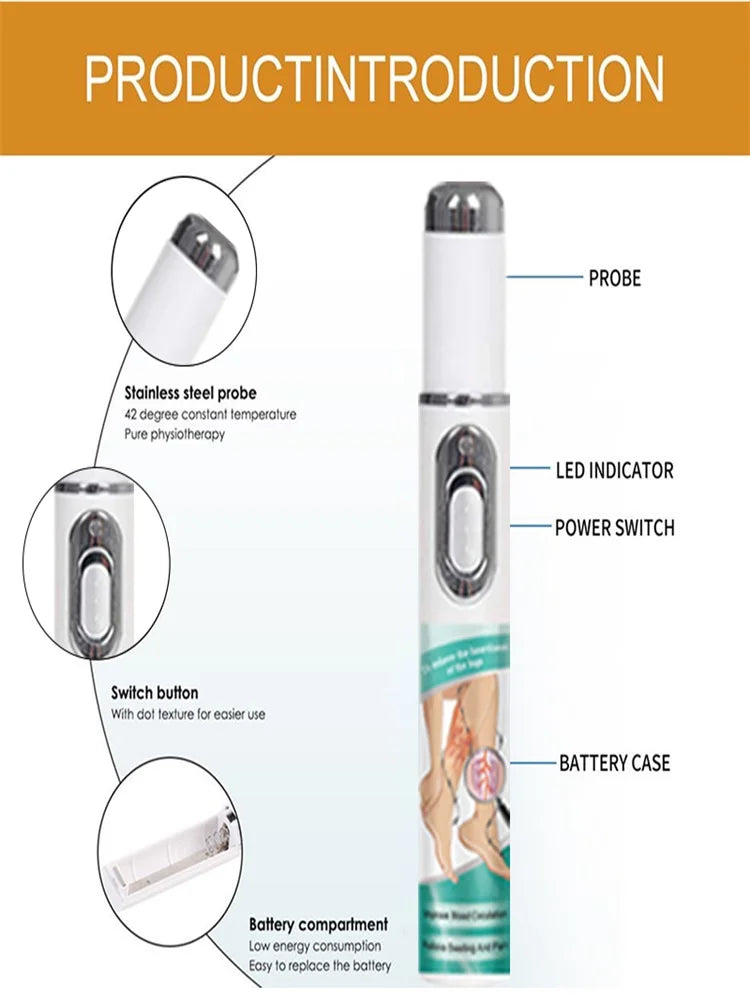 blue light pen solve varicose veins, hot sale leg care tools