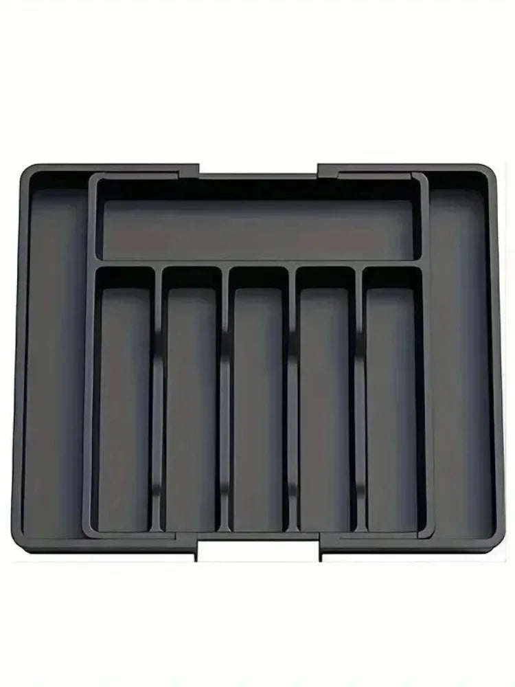Expandable Utensil Tray Storage Box Home Kitchen Diningware Organizer PP Material Jewelry Accessories Packaging Display