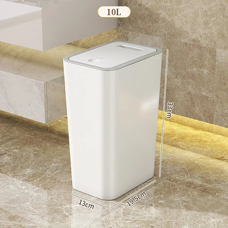 ποΈ 10L Odor-Proof Trash Can | One-Touch & Space-Saving ποΈ