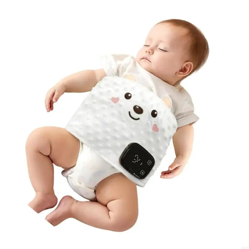 Cartoon Baby Bellyband Breathable Tummy Wrap Belt 7-Speed Vibration Adjustable