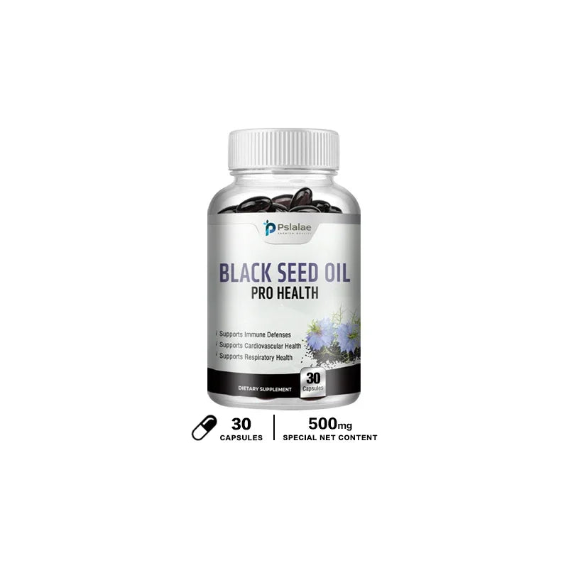Organic Black Seed Oil Supplement - Supports Immune System, Respiratory Health