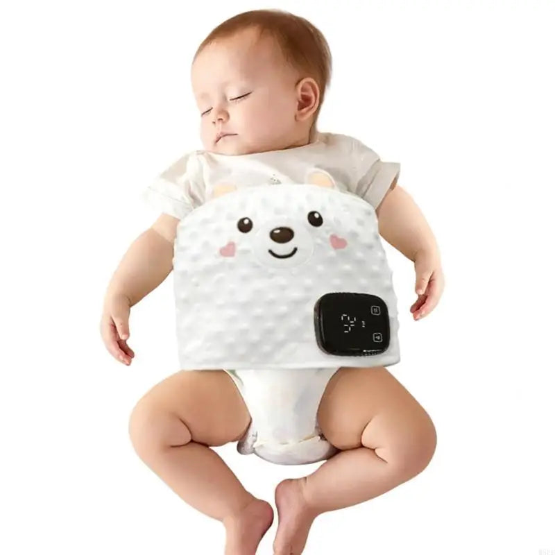 Cartoon Baby Bellyband Breathable Tummy Wrap Belt 7-Speed Vibration Adjustable