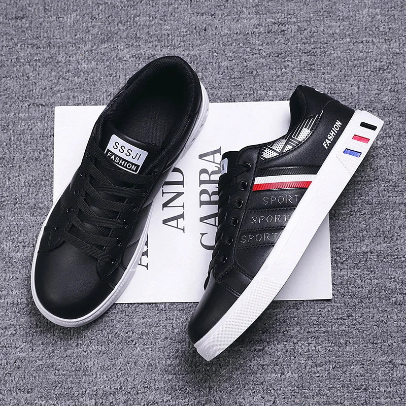 Summer Men Casual Shoes Leather Fashion Breathable Sneakers Men Luxury Brand Mens Designer Trainers Walking Shoes Zapatos Hombre