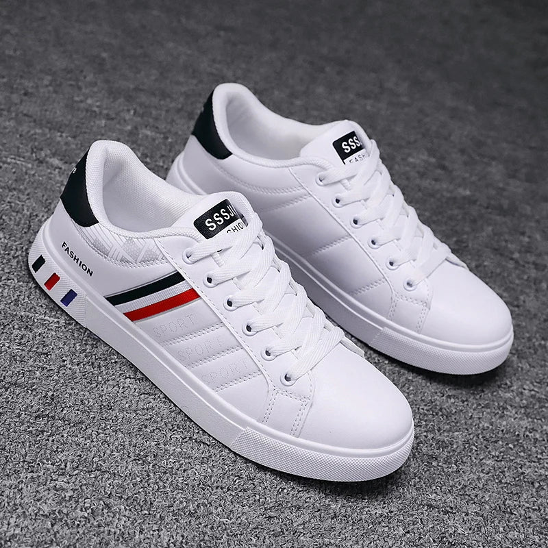 Summer Men Casual Shoes Leather Fashion Breathable Sneakers Men Luxury Brand Mens Designer Trainers Walking Shoes Zapatos Hombre