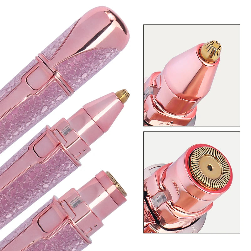 1pcs Usb Electric Eyebrow Trimmer Facial Hair Epilator Eyebrow Razor Women Body Painless Hairs Remover Shaver Eyebrows Profiler