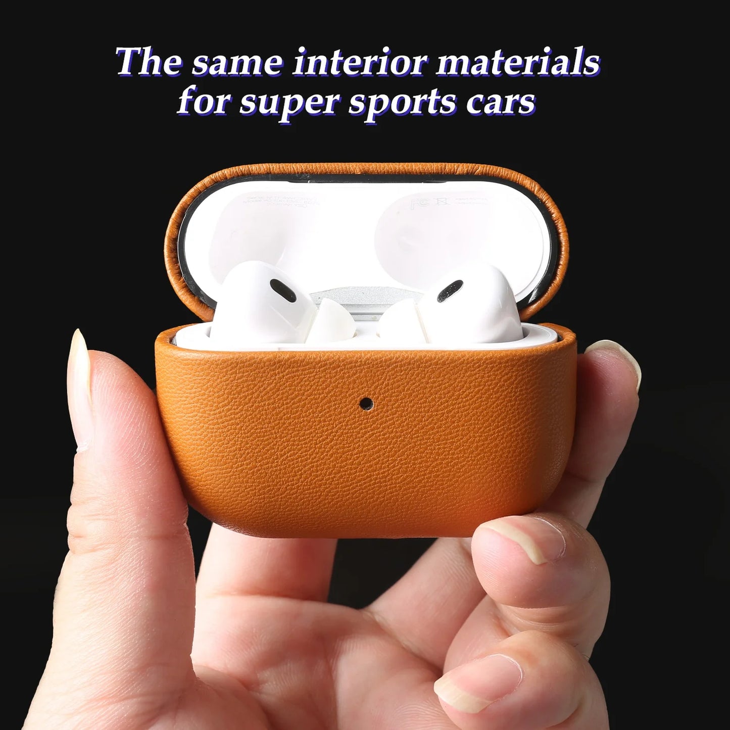 Eco-Friendly Bio Leather Case For Airpods Pro 2 Case airpods4 3 Wireless Bluetooth Headphone Earphone Box Protective Shell Cover