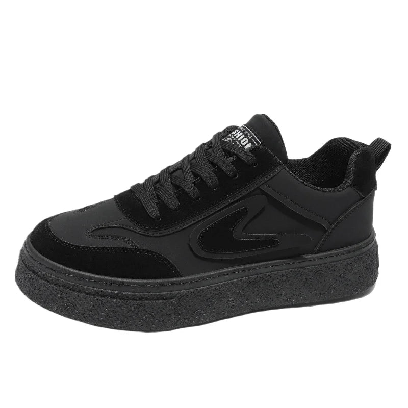 Men's Platform Sneakers Spring Autumn Fashion Lace Up Comfortable Casual Shoes Height Increase Thicken Outdoor Vulcanized Shoes