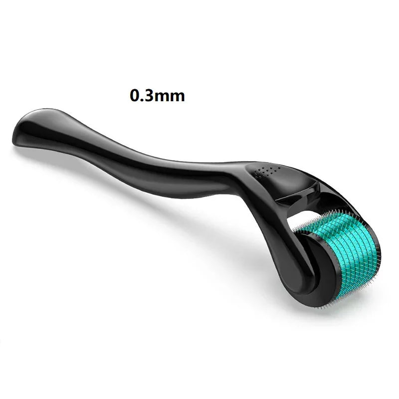 Derma Roller for Facial Body Hair Growth,540 Needles, Micro Face Roll Tool, Skin Beard, 0.2mm, 0.25mm, 0.3mm