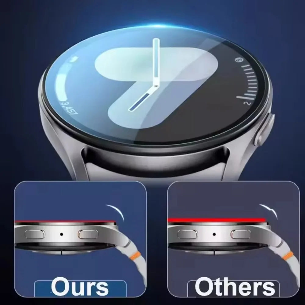 Quick Pasting Screen Film for Samsung Galaxy Watch Ultra 47mm Glass Protective Film Watch 8 7 6 5 4 40mm 44mm 8/6/4 Classic 46mm