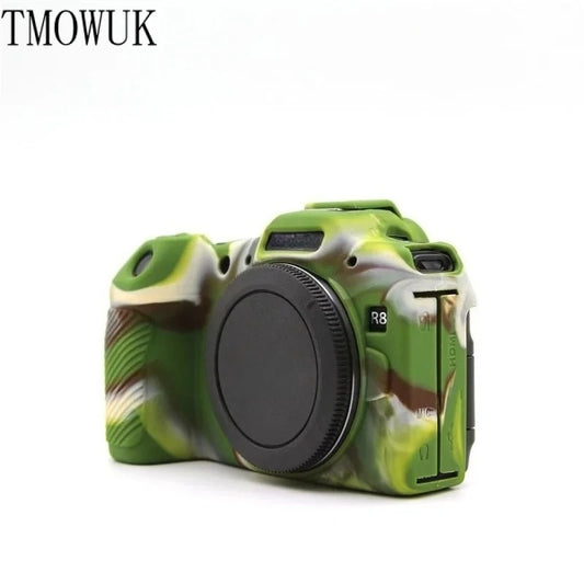 For Canon EOS R8 Camera Silicone Cover Anti-slip Grip Soft Protective Case Dustproof Anti-fall Portable Camera Bag