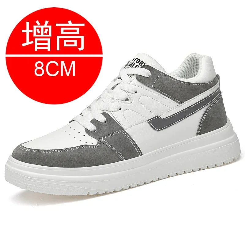 2024 Men Elevator Shoes heightening sneakers for men 6cm 8cm breathable height increased shoes for man sports shoes