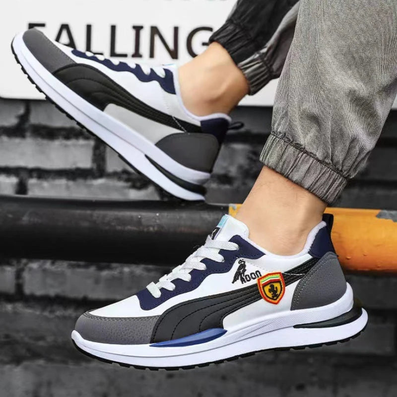 High Quality Men's Sneakers Lace-up Men Outdoor Running Shoes Comfortable Men Shoes Non-slip Casual Shoes Wear-resistant Zapatos