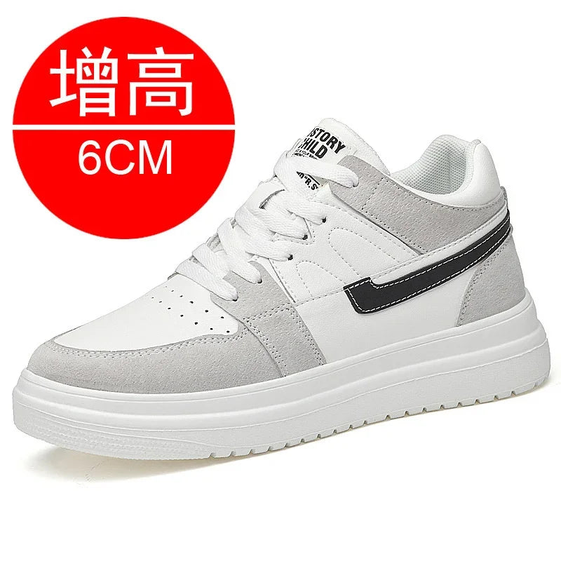 2024 Men Elevator Shoes heightening sneakers for men 6cm 8cm breathable height increased shoes for man sports shoes